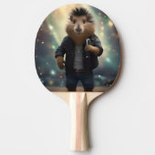 "Mohawk Capybara: Rockt de Rivier!" Tafeltennisbatje (Voorkant)