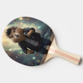 "Mohawk Capybara: Rockt de Rivier!" Tafeltennisbatje (Zijkant)