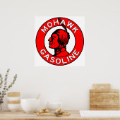 Mohawk Gasoline platte versie Poster (Keuken)