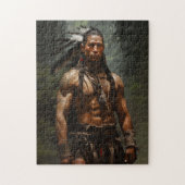 Mohawk krijger legpuzzel (Verticaal)