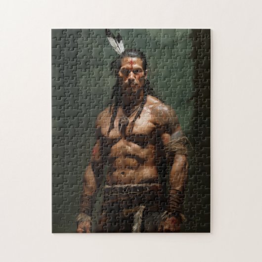 Mohawk-krijger Legpuzzel (Verticaal)