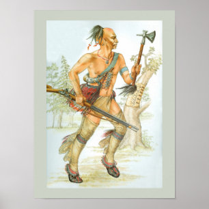 Mohawk krijger poster