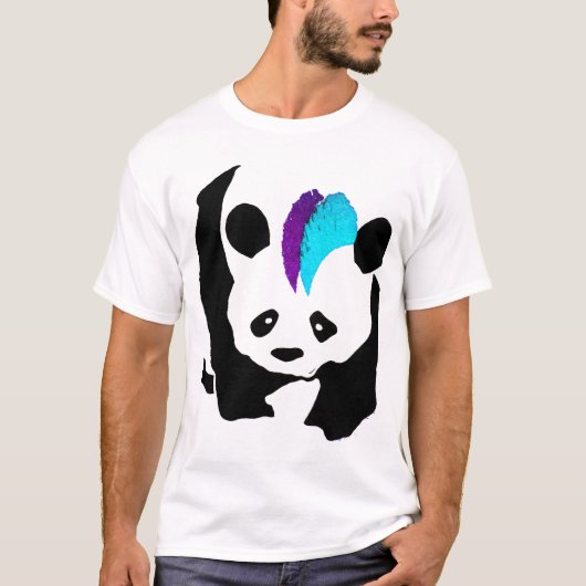 Mohawk Panda T-shirt (Voorkant)