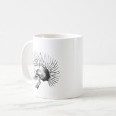 Mohawk Skull Koffiemok (Voorkant links)