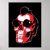 Mohawk Skull - Rock’n’Roll Poster (Voorkant)