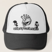 Mohawk Skull Zero Tolerance Trucker Pet (Voorkant)