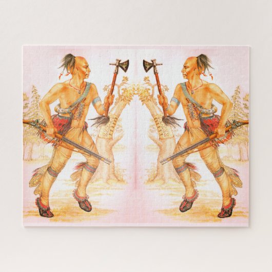 Mohawk-strijders Legpuzzel (Horizontaal)