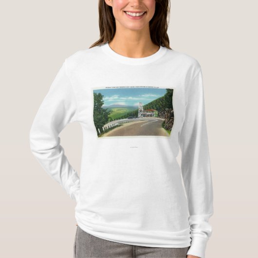 Mohawk Trail Hairpin Draai & Observatower T-shirt (Voorkant)