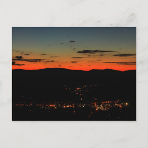 Mohawk Trail Hairpin Draai Twilight Briefkaart