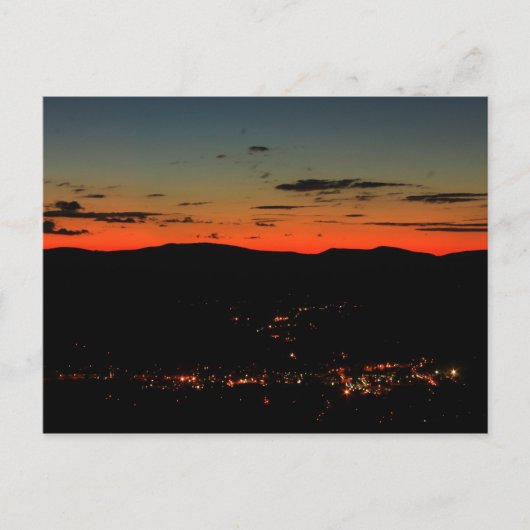 Mohawk Trail Hairpin Draai Twilight Briefkaart (Voorkant)