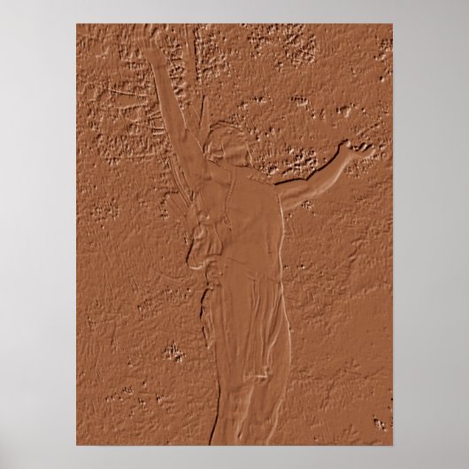 Mohawk Trail Statue Poster (Voorkant)