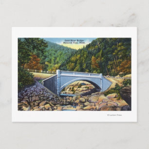 Mohawk Trail Uitzicht van de Koudrivierbrug Briefkaart