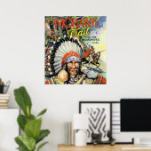 Mohawk Trail, Uitzicht van Mohawk Indians Poster (Thuiskantoor)