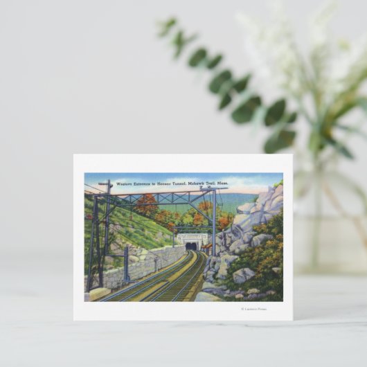 Mohawk Trail Uitzicht van W. Entrance to Hoosac Briefkaart (Staand voorkant)