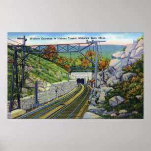 Mohawk Trail Uitzicht van W. Entrance to Hoosac Poster