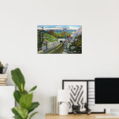 Mohawk Trail Uitzicht van W. Entrance to Hoosac Poster (Thuiskantoor)