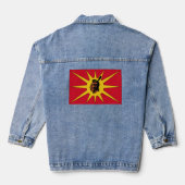 Mohawk Warrior Flag Denim Jacket (Achterkant)