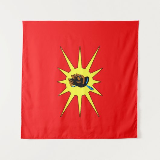 Mohawk Warrior Wandkleed (Voorkant (horizontaal))