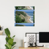 Mohegan Bluffs Block Island 1 Poster (Thuiskantoor)