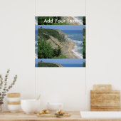 Mohegan Bluffs Block Island 1 Poster (Keuken)