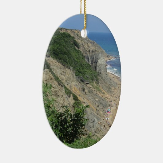 Mohegan Bluffs Block Island Keramisch Ornament (Rechts)