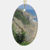 Mohegan Bluffs Block Island Keramisch Ornament (Links)