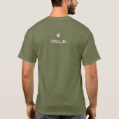 MOHF | Zegel - Vermoeidheidsgroen: Unisex T-Shirt (Achterkant)