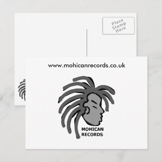 Mohican Records Briefkaarten (Voorkant / Achterkant)