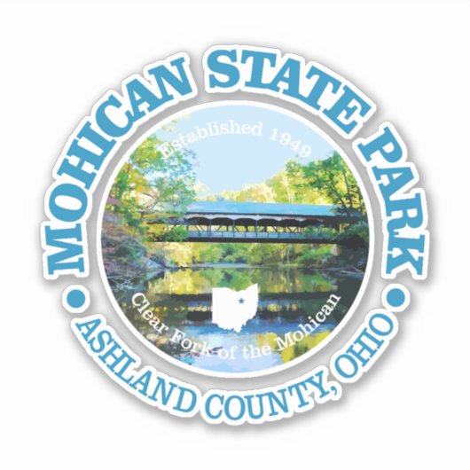 Mohican State Park Sticker (Voorkant)
