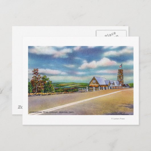 Mohican Trail Approach Point Lookout Scene Briefkaart (Voorkant / Achterkant)