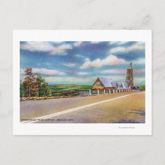 Mohican Trail Approach Point Lookout Scene Briefkaart (Voorkant)
