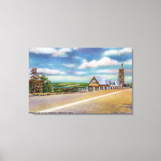Mohican Trail Approach Point Lookout Scene Canvas Afdruk (Voorkant)