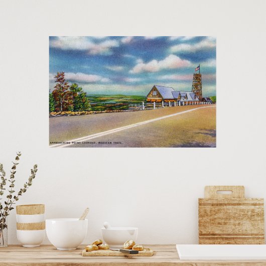 Mohican Trail Approach Point Lookout Scene Poster (Keuken)