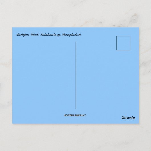 Mohipur Ghat Lakshmitary Bangladesh Briefkaart (Achterkant)