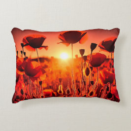 Mohn im Gegenlicht Accent Kussen