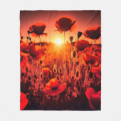 Mohn im Gegenlicht Fleece Deken (Voorkant)