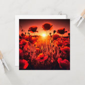 Mohn im Gegenlicht Kaart (Voorkant / Achterkant in situ)