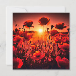 Mohn im Gegenlicht Kaart