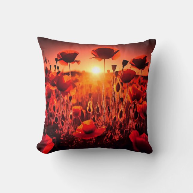 Mohn im Gegenlicht Kussen (Voorkant)