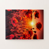 Mohn im Gegenlicht Legpuzzel (Horizontaal)