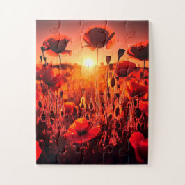 Mohn im Gegenlicht Legpuzzel