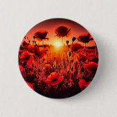 Mohn im Gegenlicht Ronde Button 5,7 Cm (Voorkant)