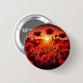 Mohn im Gegenlicht Ronde Button 5,7 Cm (Voorkant /achterkant)