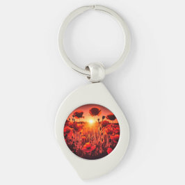 Mohn im Gegenlicht Sleutelhanger