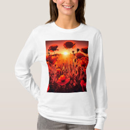 Mohn im Gegenlicht T-shirt