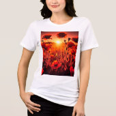 Mohn im Gegenlicht Tri-Blend Shirt (Voorkant)