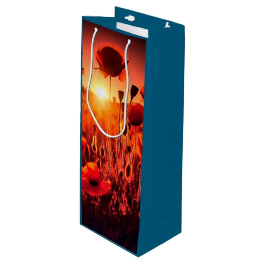 Mohn im Gegenlicht Wijn Cadeautas (Voorkant Gekanteld)
