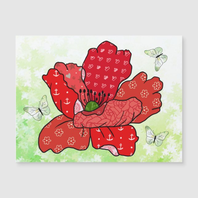 Mohn und Schmetterlinge  (Voorkant)