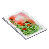 Mohnblumen Aquarell - Notitieboek (Rechterzijde)