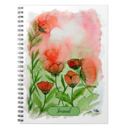 Mohnblumen Aquarell - Notitieboek
